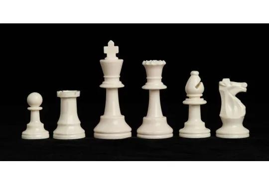 Single Weighted Regulation Plastic Chess Pieces - 3.75" King