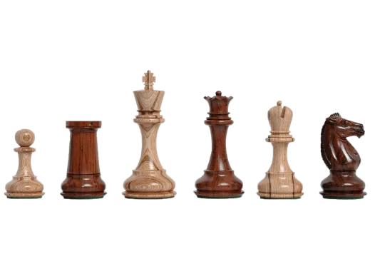 The Challenger Series Luxury Chess Pieces - 4.4" King - Rosewood