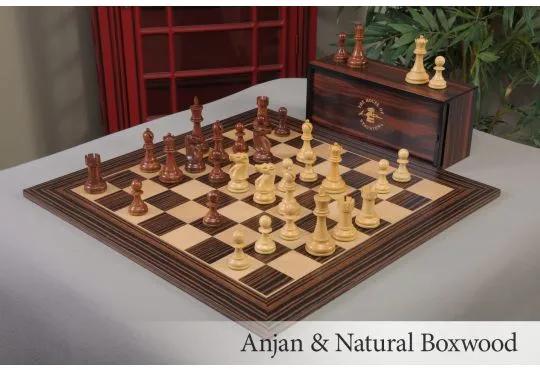The Fischer Spassky Wood Chess Set, Box, & Board Combination