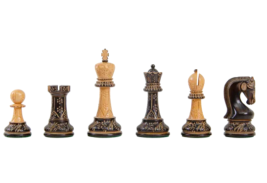 The Burnt Leningrad Series Chess Pieces - 4.0" King 