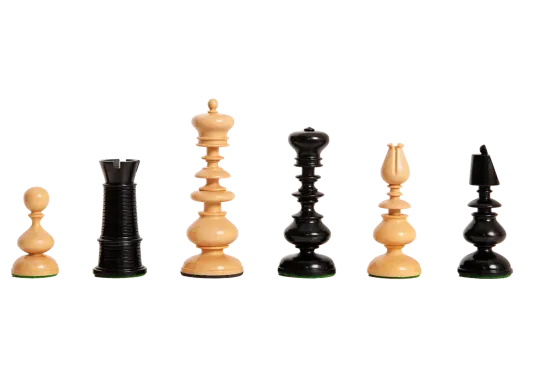 The Camaratta Collection - The Old Windsor Series Reproduction Chess Pieces - 4.4" King
