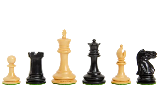 The Library Collection - The Zukertort Series Luxury Chess Pieces - 2.875" King