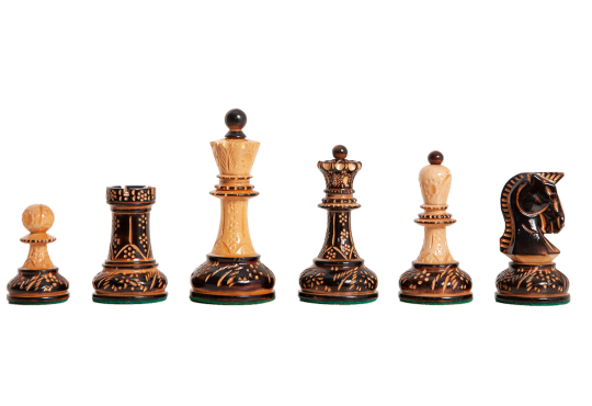 The Burnt Dubrovnik Series Chess Pieces - 3.75" King