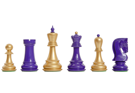 CLEARANCE - The Zagreb '59 Series Chess Pieces - 3.875" King - LACQUERED
