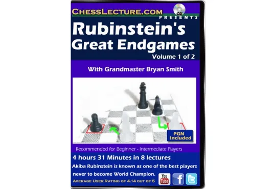 Rubinstein's Great Endgames - 2 DVDs - Chess Lecture - Volume 137