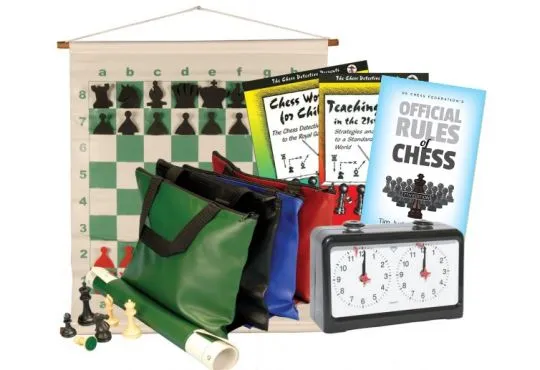 Scholastic Chess Club Starter Kit - For 20 Members - With Quartz Chess Clocks