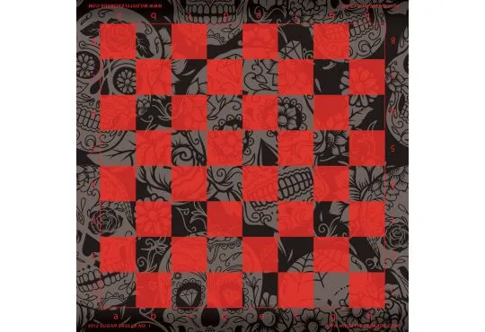 Sugar Skulls No. 1 - Full Color Vinyl Chess Board