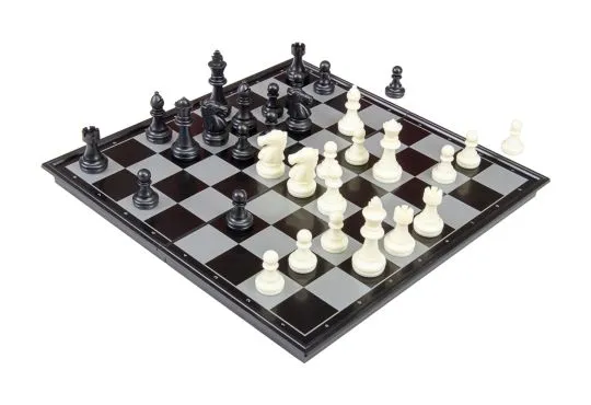 12" Magnetic Travel Chess & Checkers Set