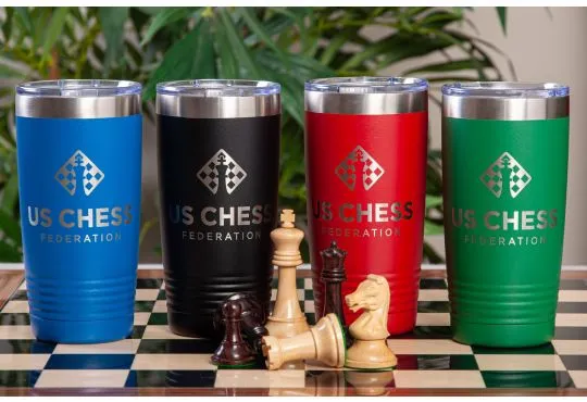 US Chess Federation Engraved 20 oz. Tumbler