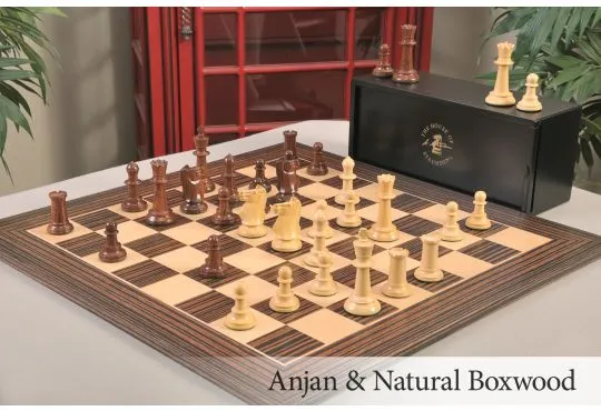 The Club Series Chess Set, Box, Board Combination