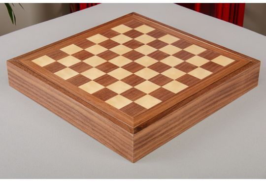 2-in-1 Chess & Checkers Board - Walnut / Maple