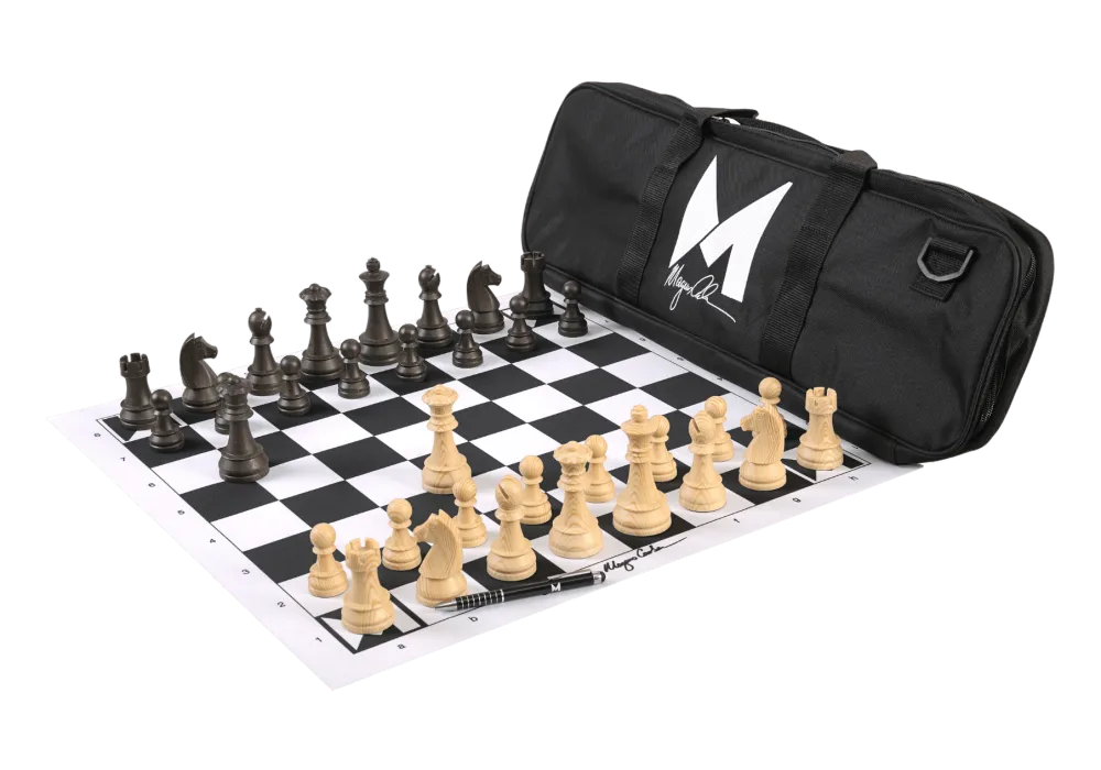 Magnus Carlsen Signature Series Chess Set, Bag And Board Combination