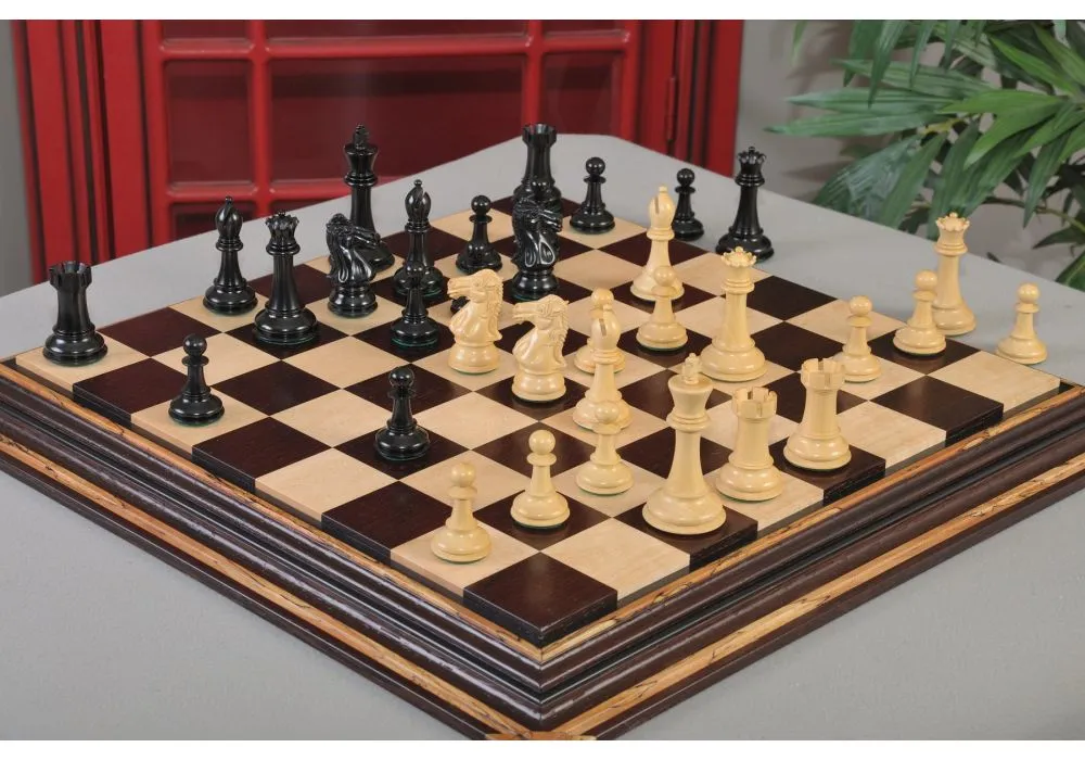 Blackwood and Olivewood Classic Traditional Chess Board - Satin Finish