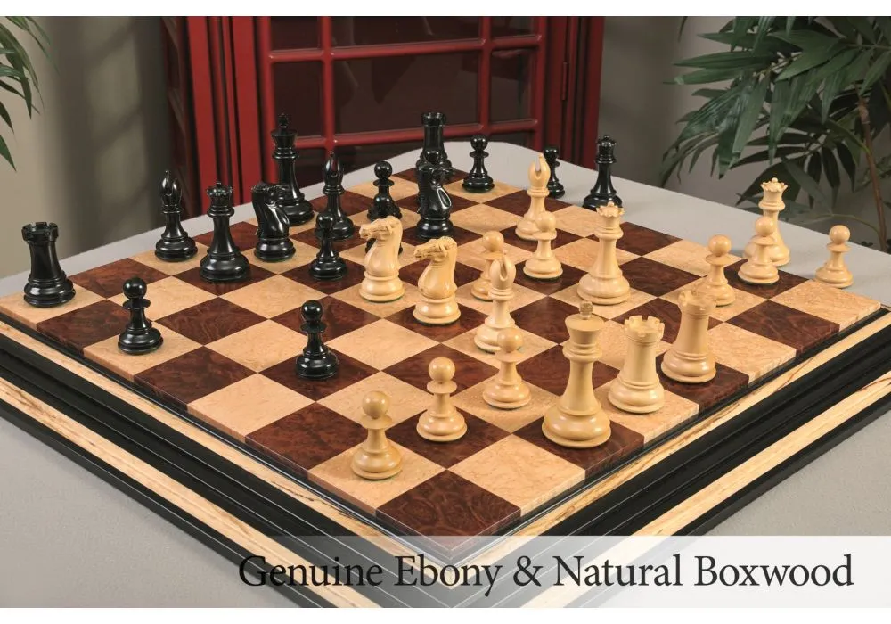 Custom Contemporary Chess Board - Purpleheart / Curly Maple - 2.5 Squares