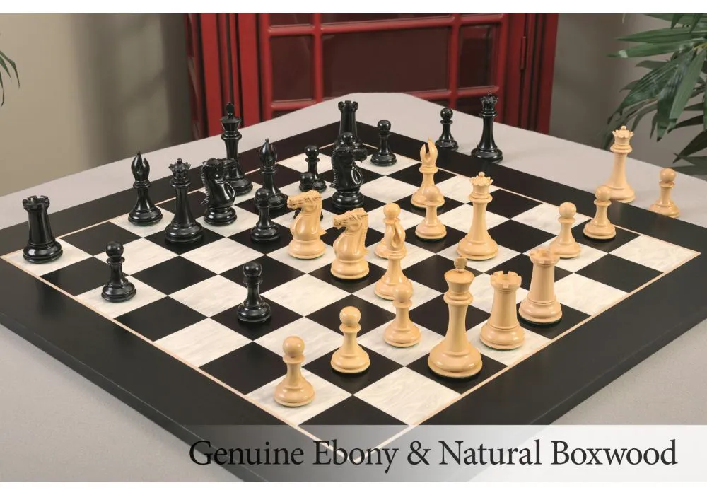 Signature Contemporary VI Luxury Chess board - TIGER EBONY / BIRD'S EYE  MAPLE - 2.5 Squares