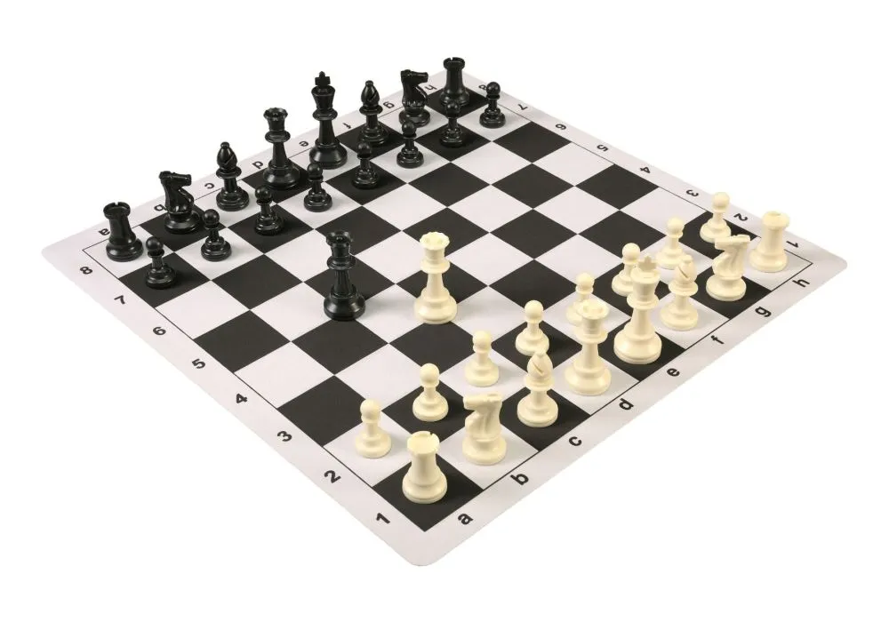 Regulation Tournament Chess Pieces and Mousepad Board Combo - Triple ...