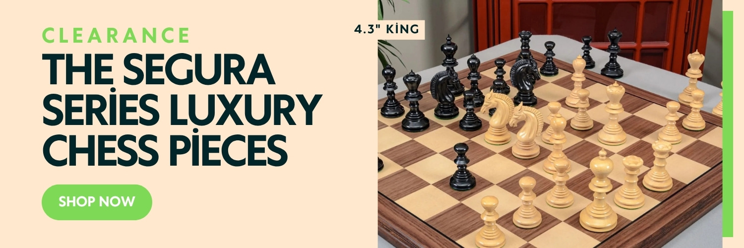 CLEARANCE - The Segura Series Luxury Chess Pieces - 4.3" King